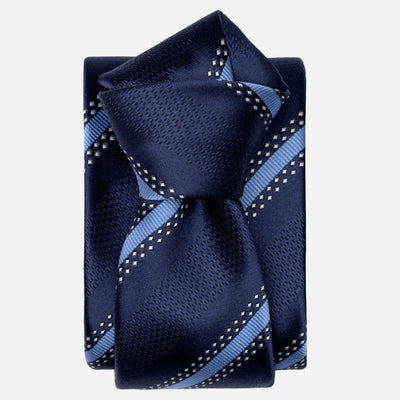 Italian Designer Blue Striped Tie