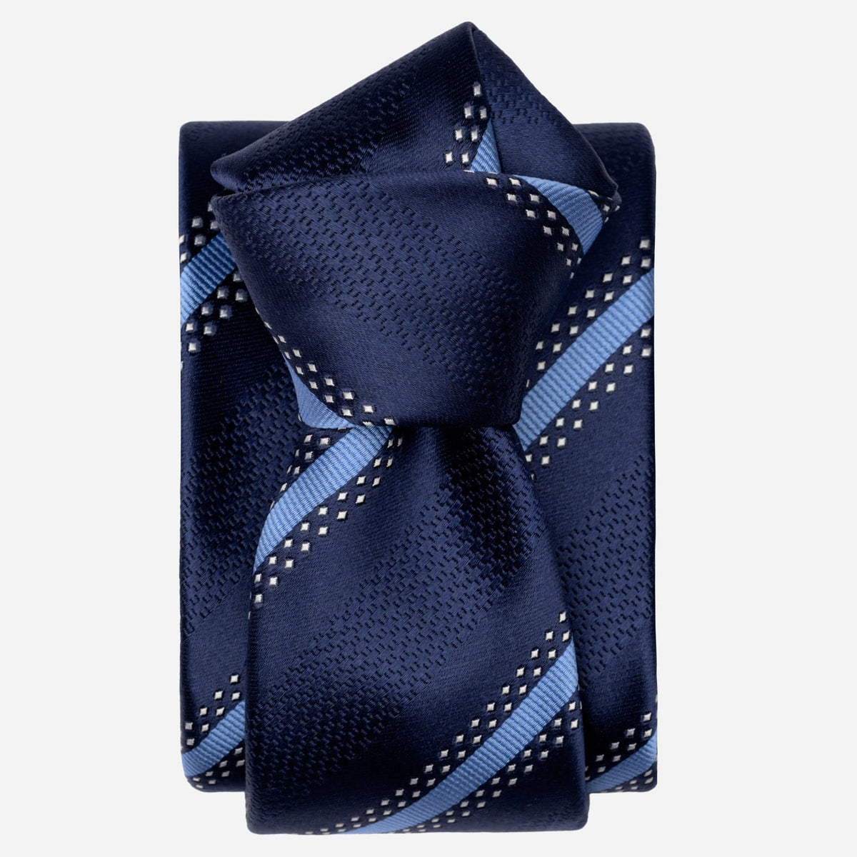 Italian Designer Blue Striped Tie