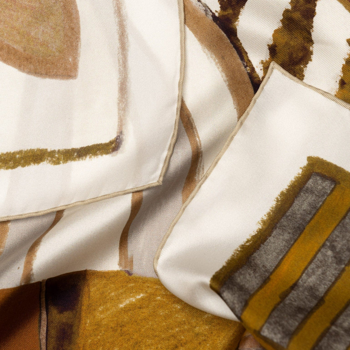 Earth Tones Italian Silk Square Scarf