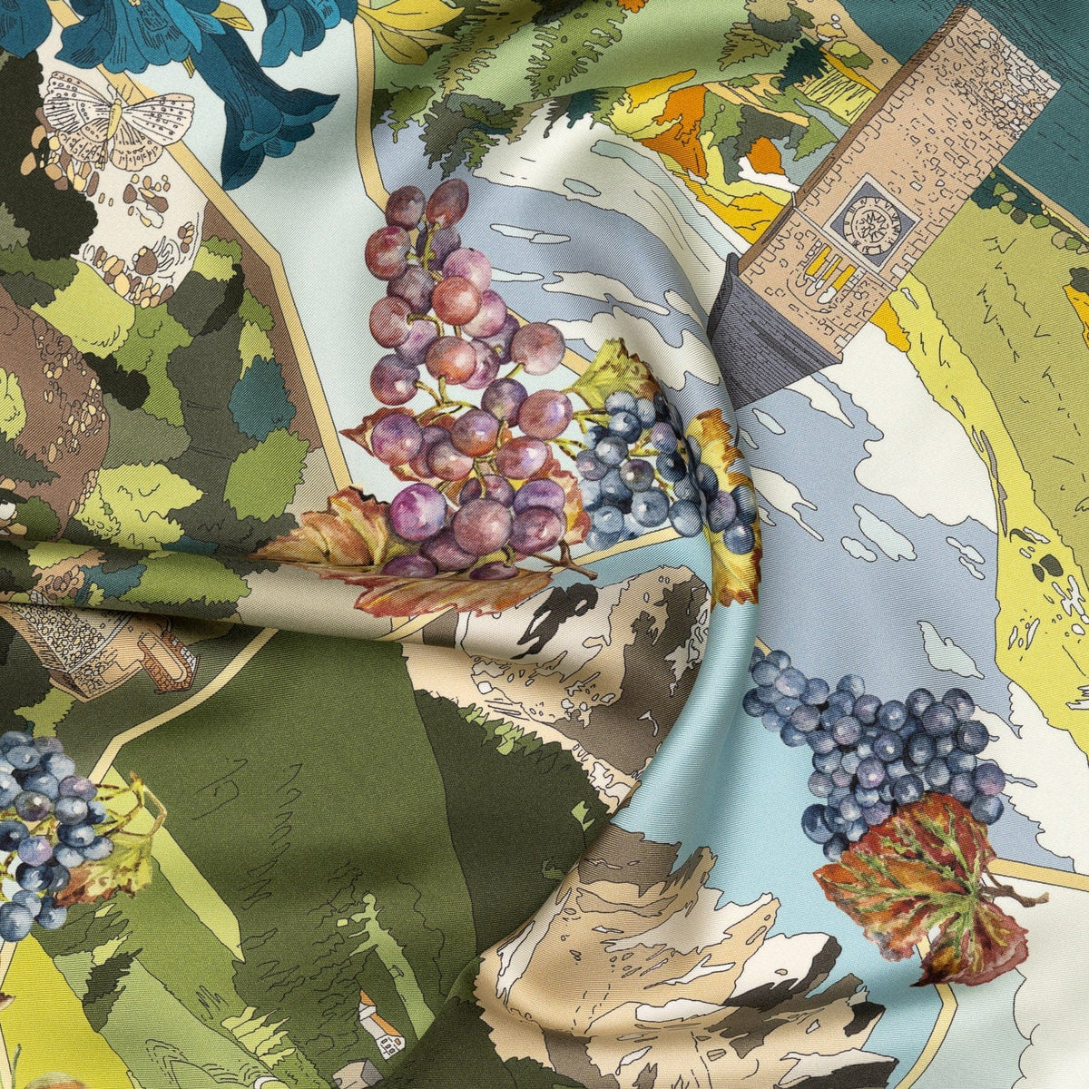 Celebrating Trentino - Handmade Italian Silk Scarf
