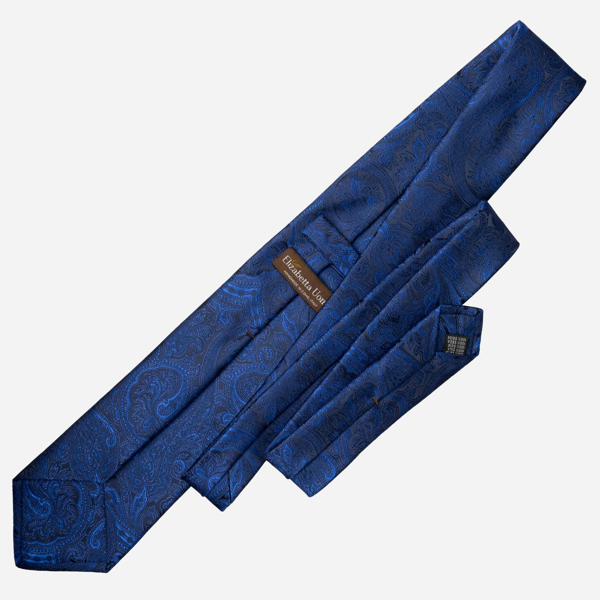 Blue Paisley Italian Silk Jacquard Tie