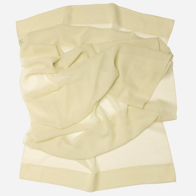 Lime Pistachio Silk Georgette Wrap Shawl