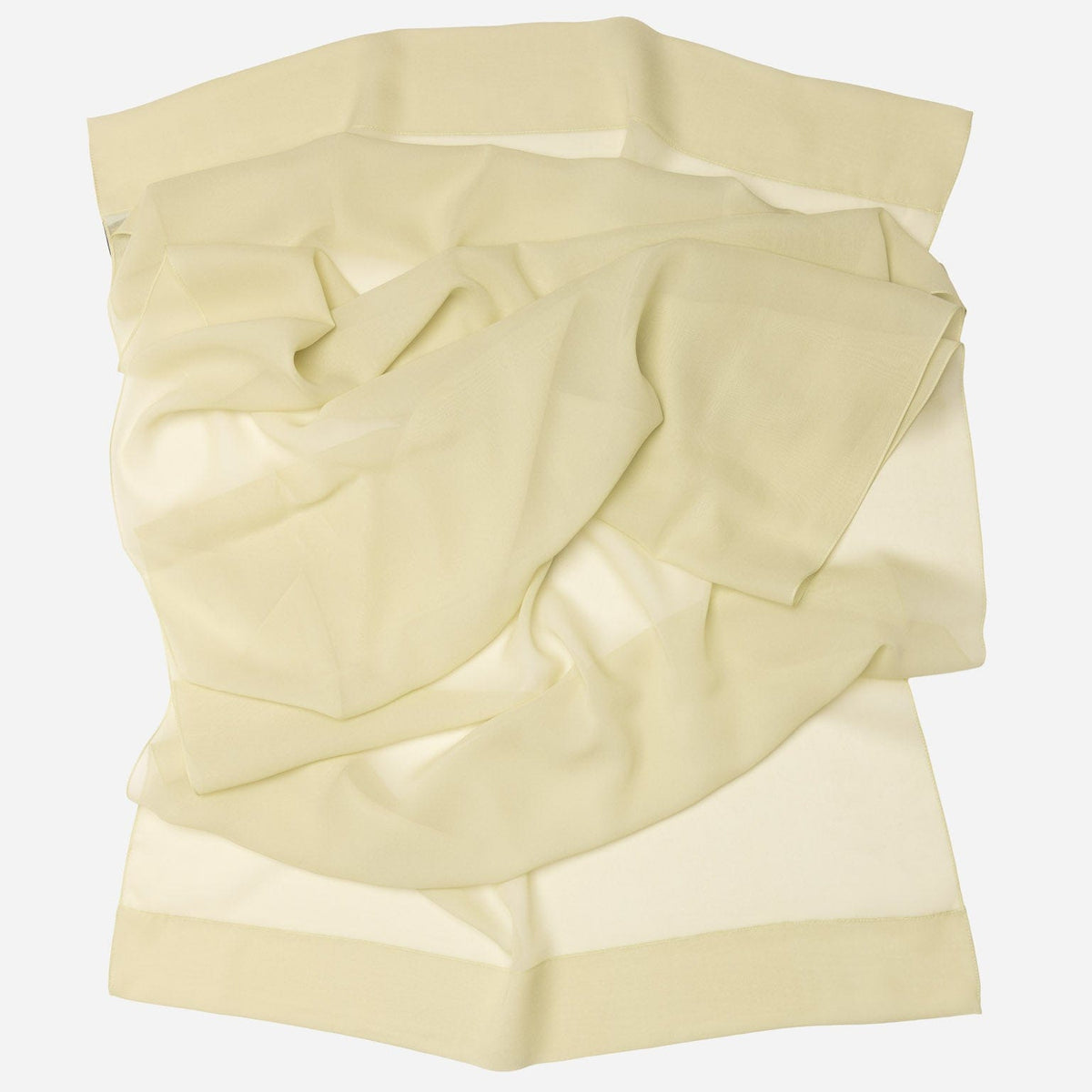 Lime Pistachio Silk Georgette Wrap Shawl