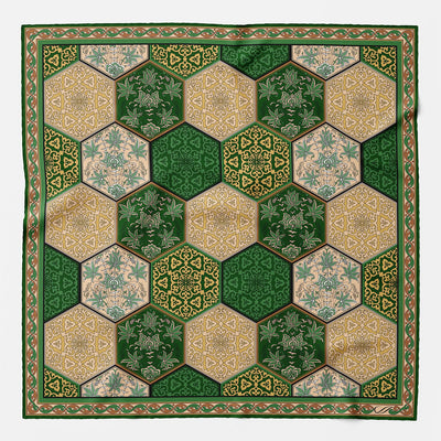 Emerald Green Italian Silk Pocket Square