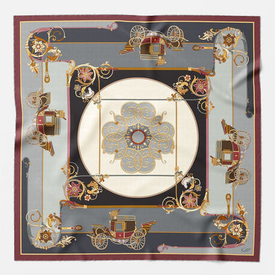 Luxury Italian designer silk scarf handmade in Italy