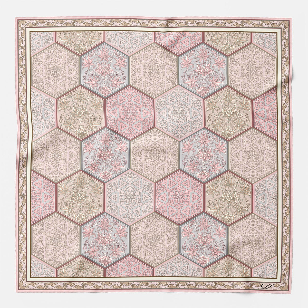 Luxury Italian Pink Silk Pocket Square