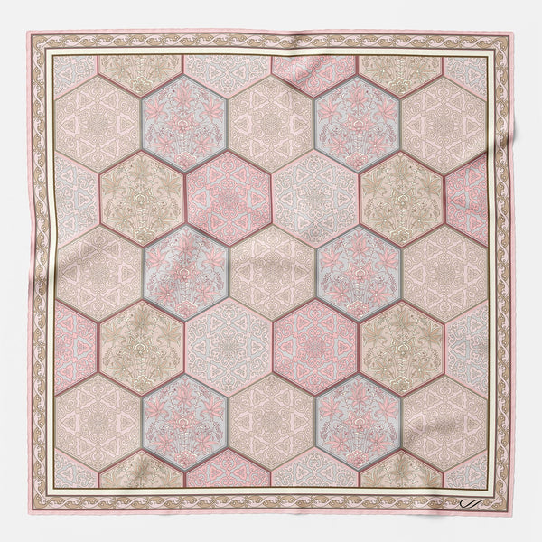 Luxury Italian Pink Silk Pocket Square