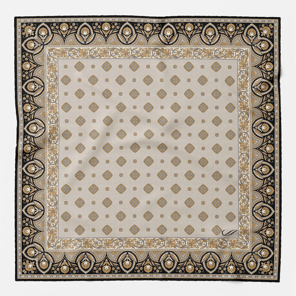 Light Grey Silk Pocket Square from Italy