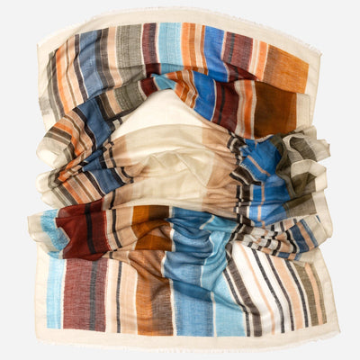 Italian Designer Modal Linen Silk Scarf