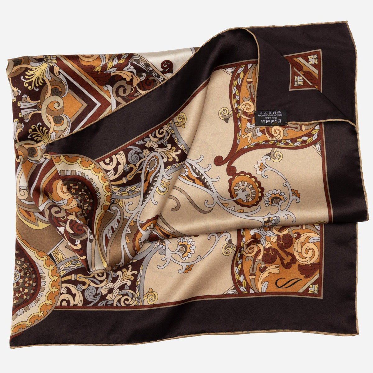 Women&#39;s Neutrals Silk Square Scarf
