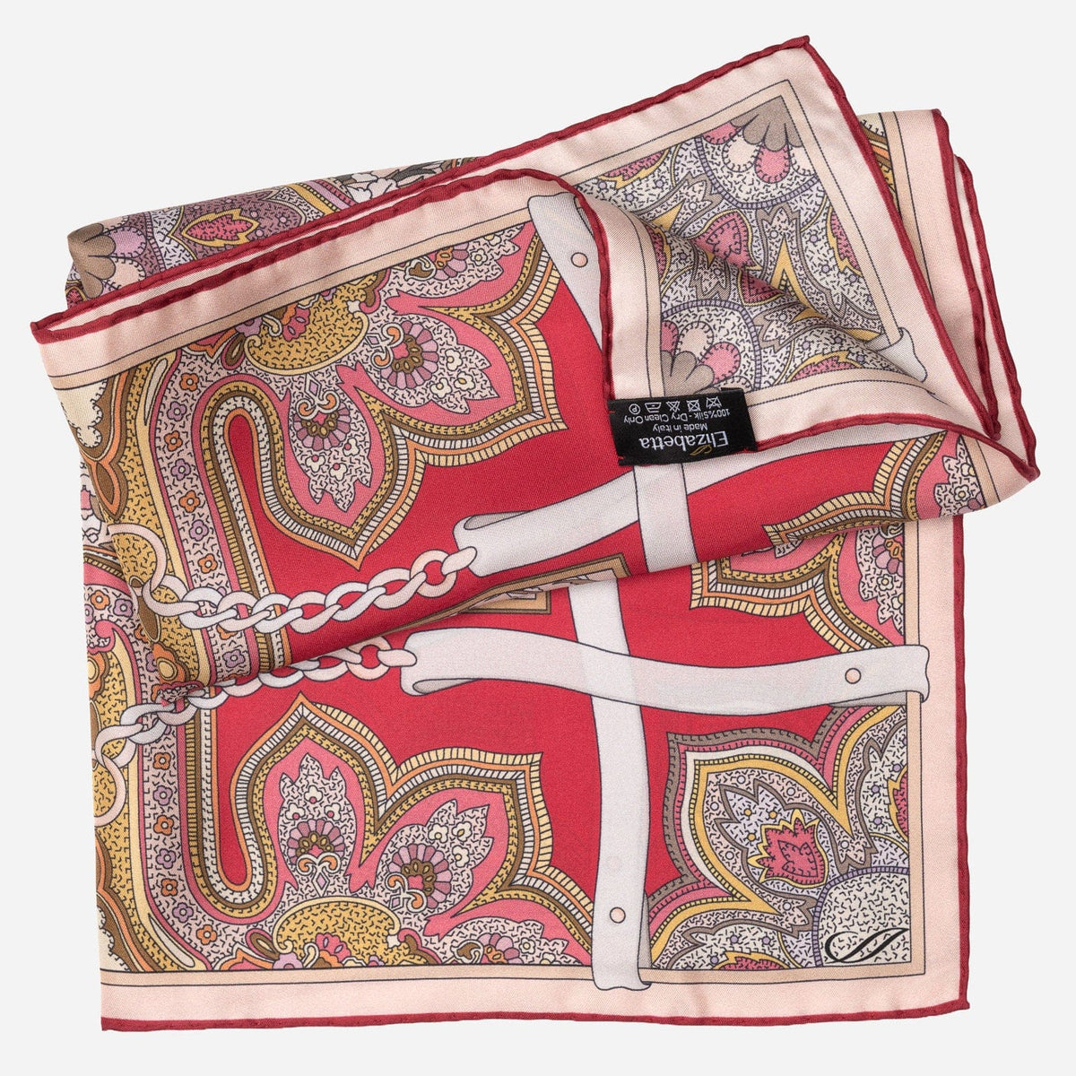 Women's Silk Bandana Cherry Red