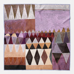 Plum Italian Designer Silk Scarf