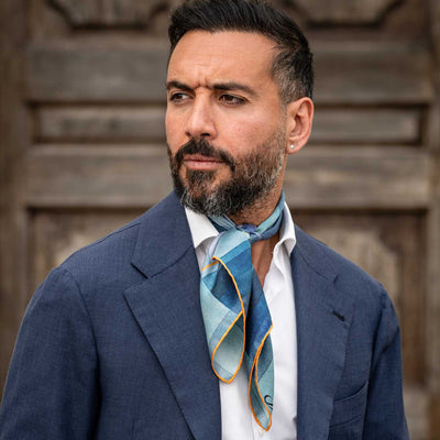 Harbinger of Autumn Italian Silk Neckerchief