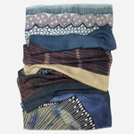 Designer Blue Silk Scarf from Italy