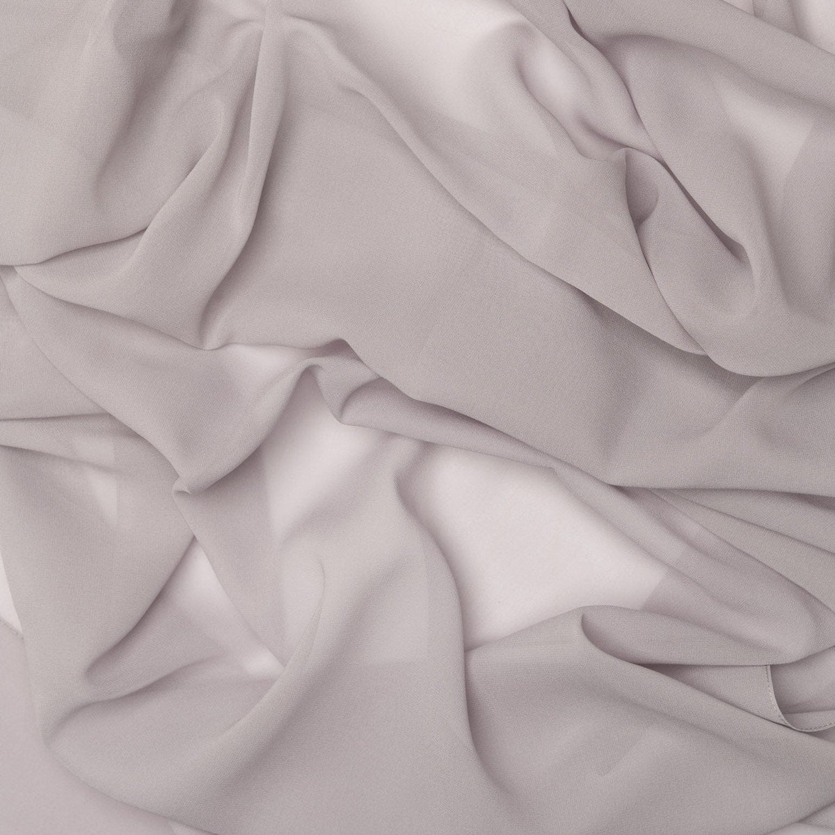 Silver Large Silk Georgette Wrap Shawl