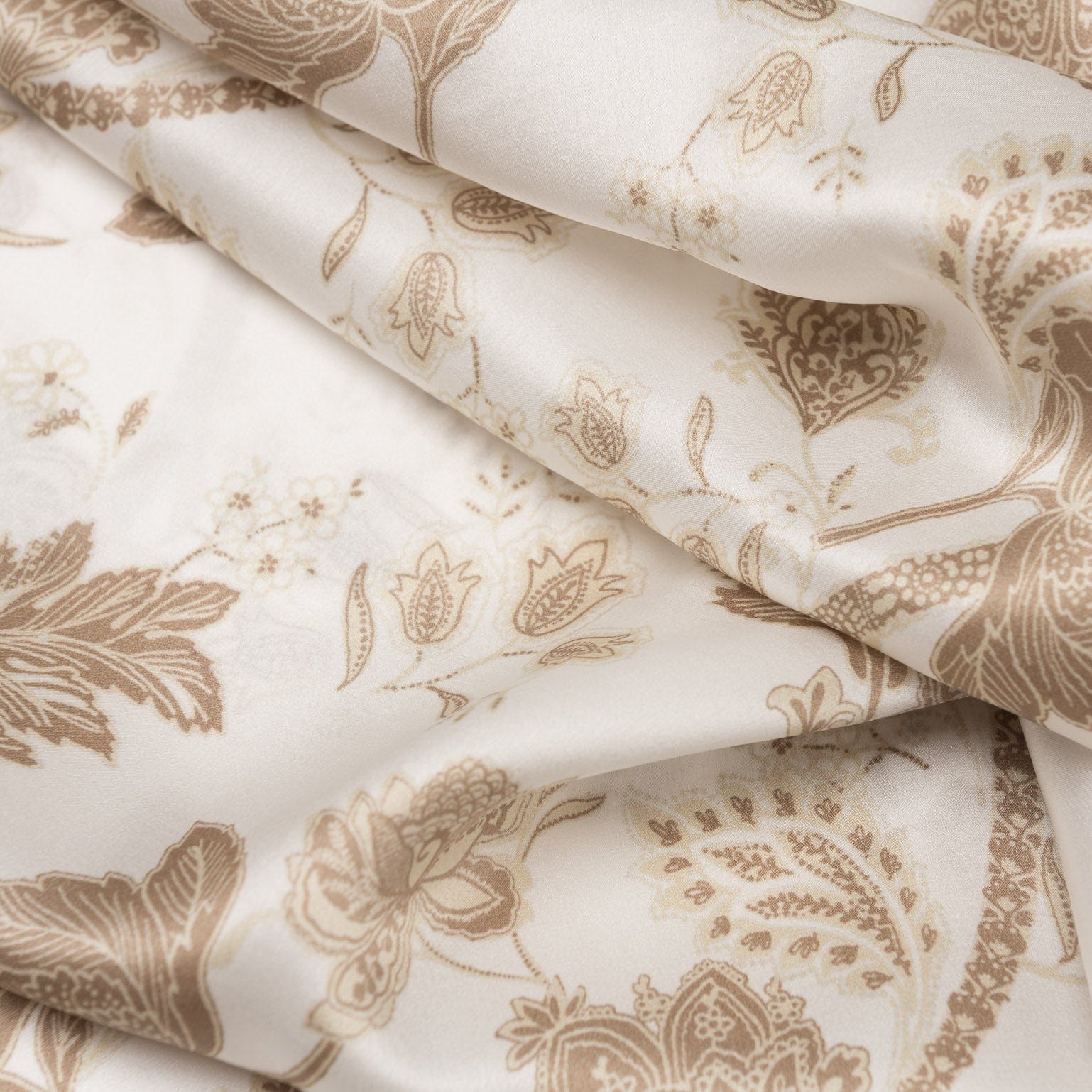 Esmeralda Silk Scarf Shawl Soft White Gold