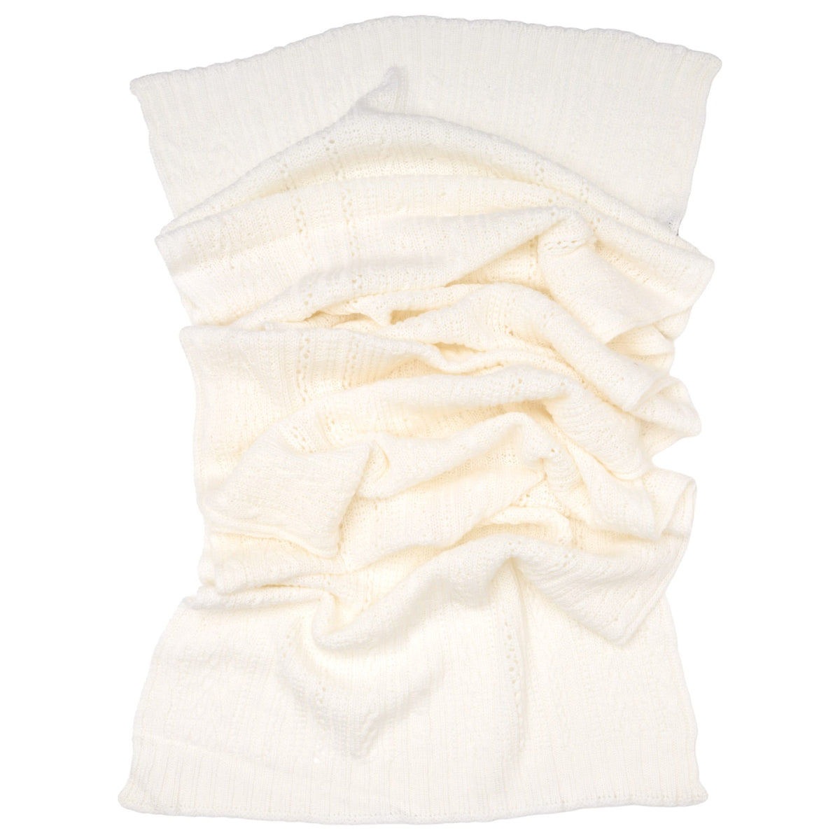 White Italian Pure Cashmere Scarf