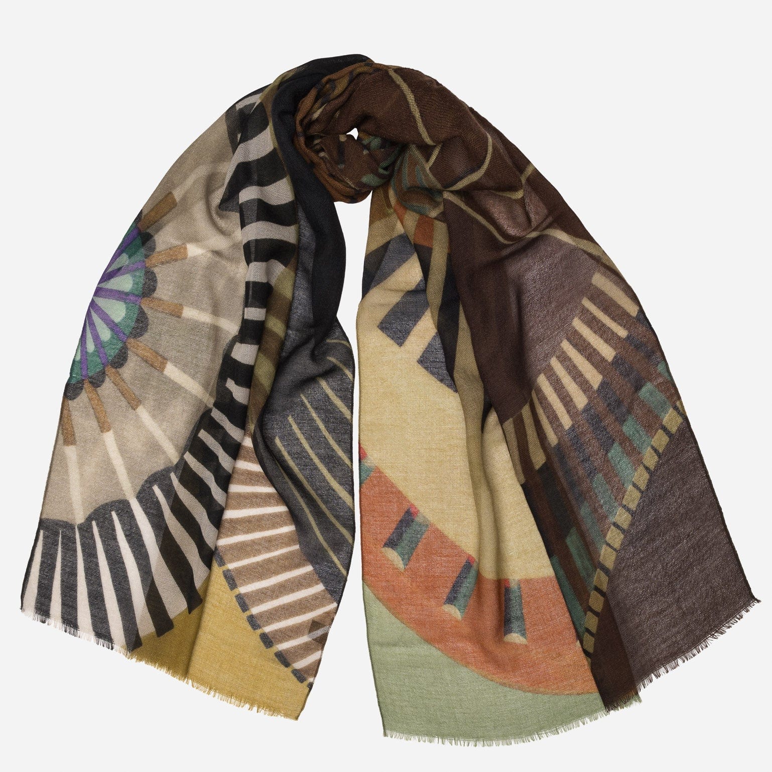 Best Italian Brown Wool Scarf