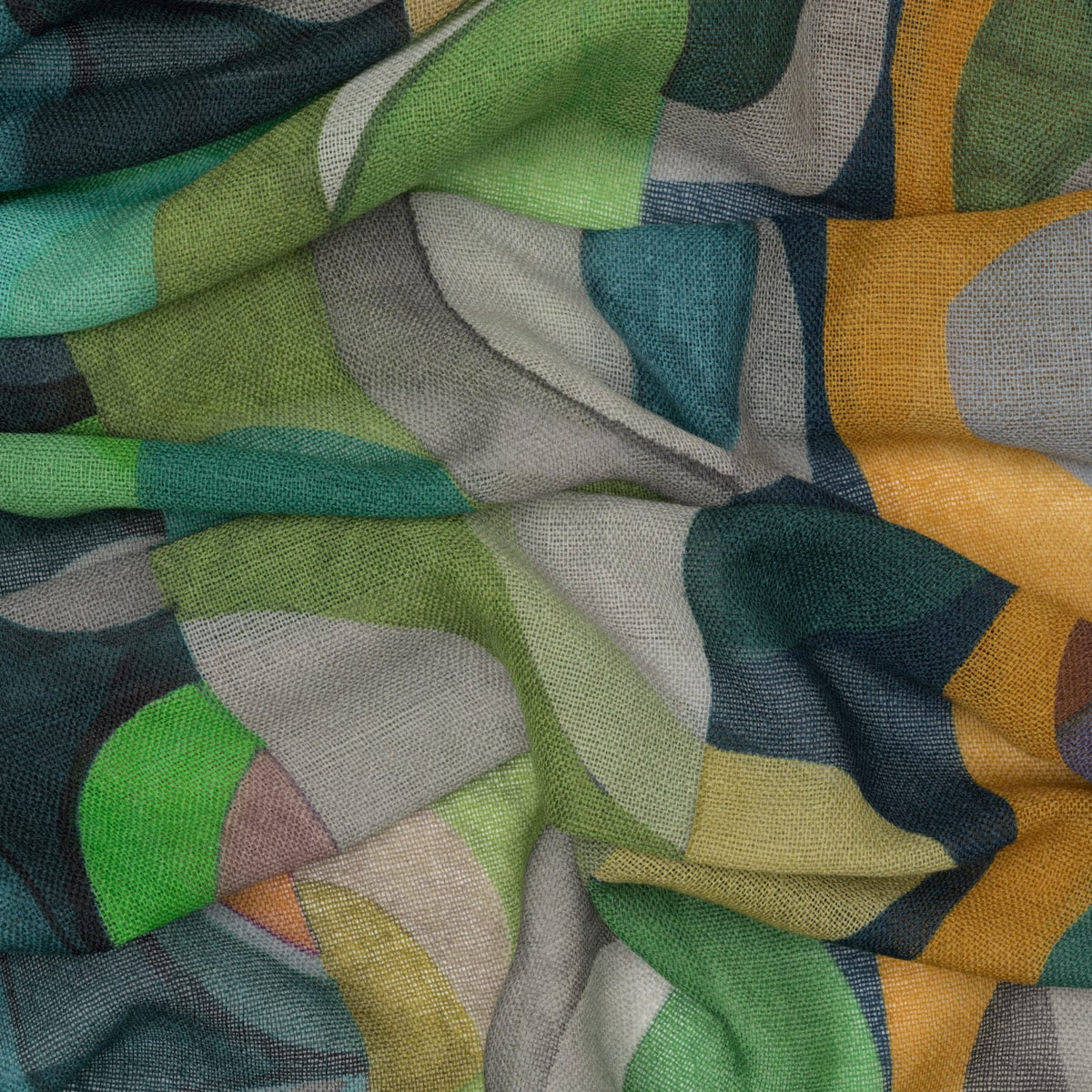 Designer Wool Scarf - Green