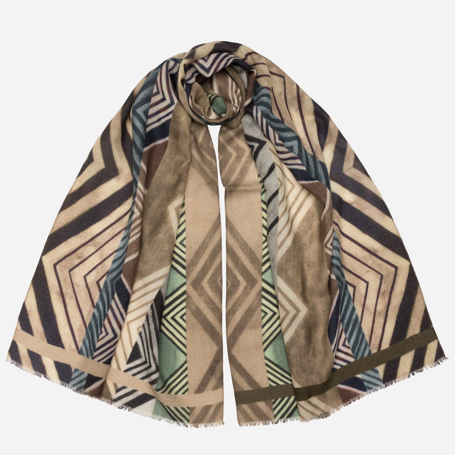 Tan Lightweight Italian Wool Scarf