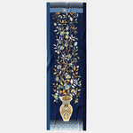 Luxury Blue Wool & Silk Scarf