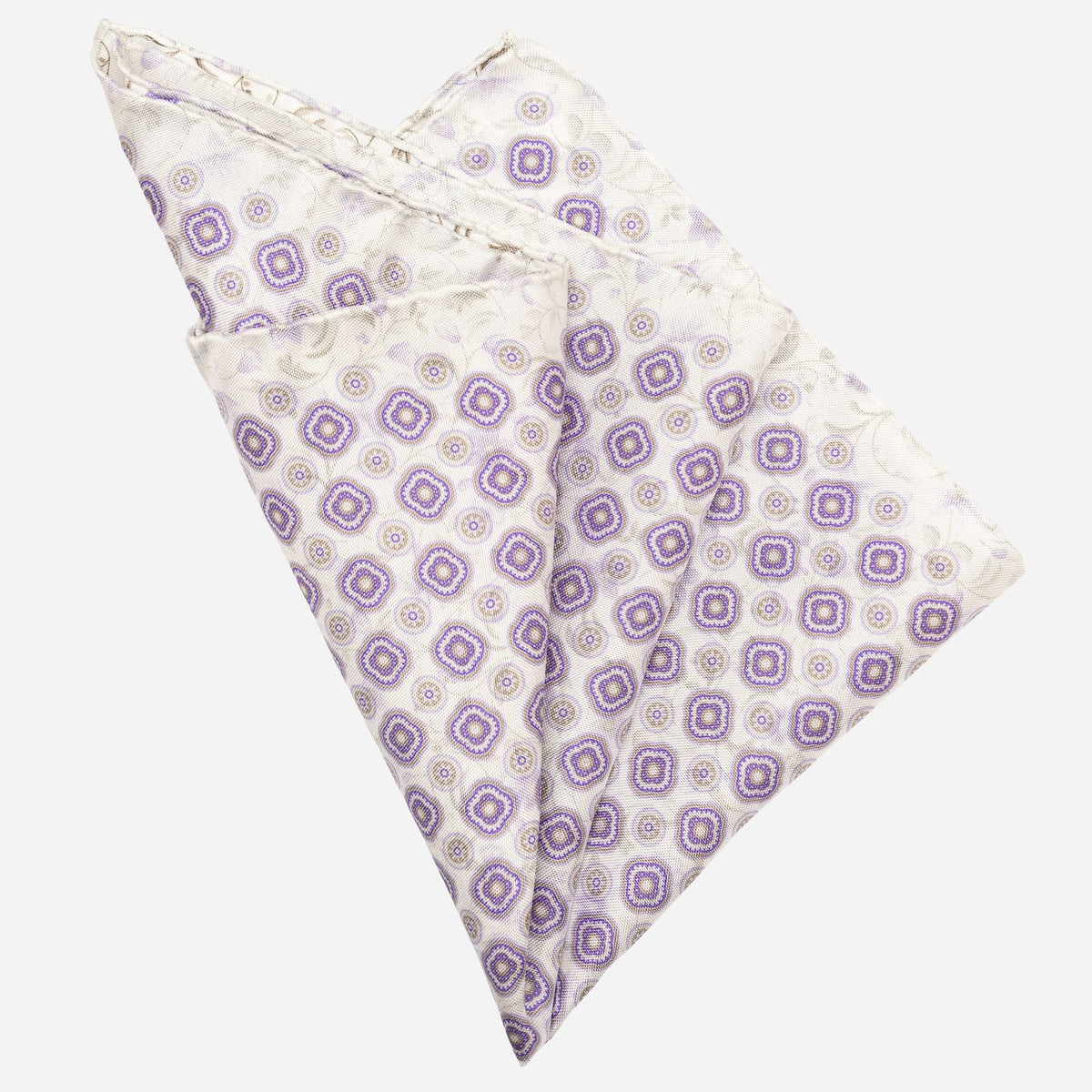 Lavender Double Sided Silk Pocket Square