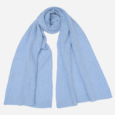 Sky Blue Pure Italian Cashmere Scarf