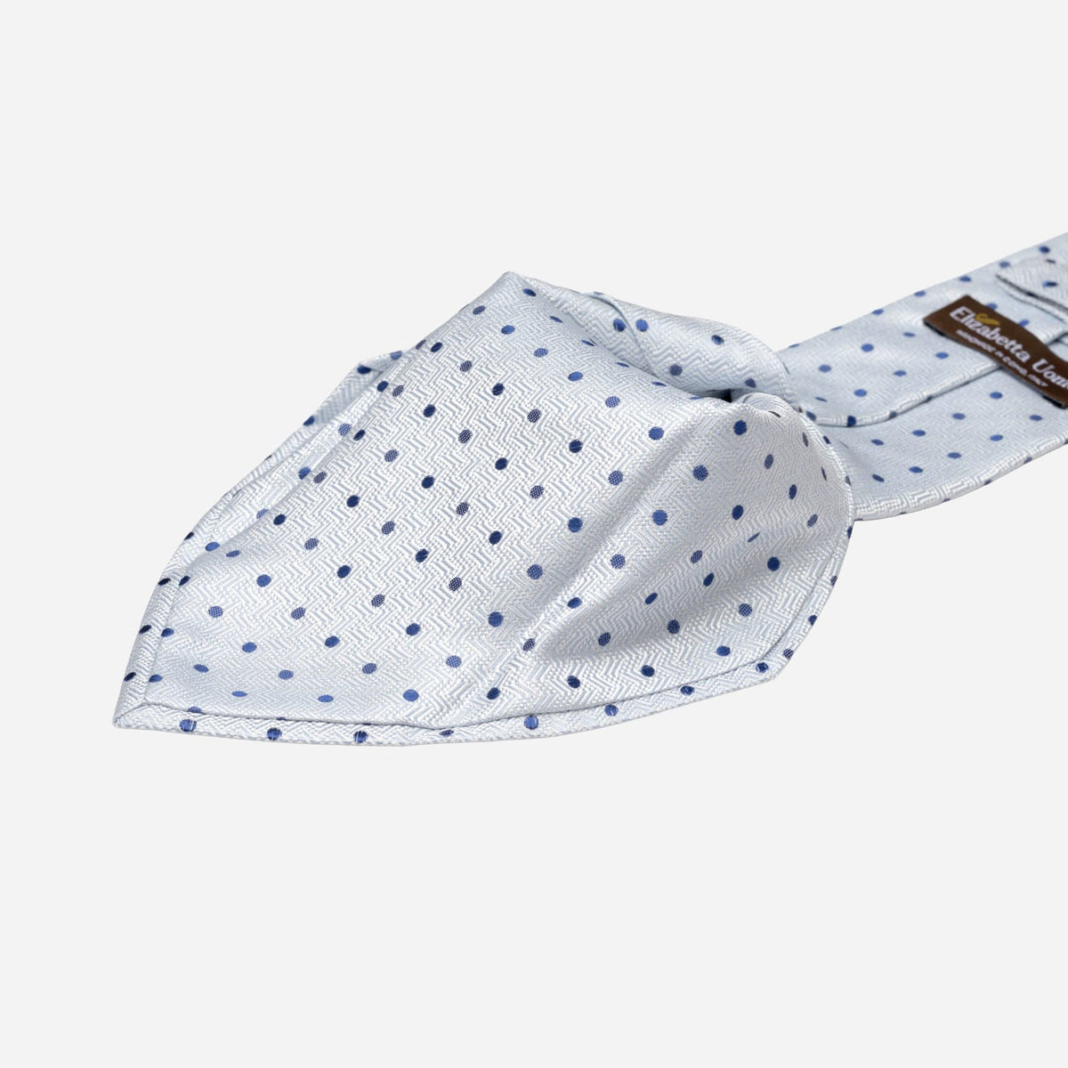 Sky Blue Polka Dot Italian Silk Tie