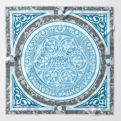 Light Blue Silk Italian Pocket Square