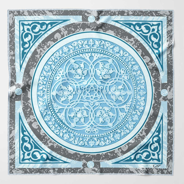 Light Blue Silk Italian Pocket Square