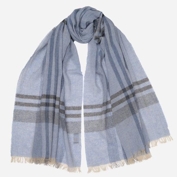 Lucerne - Cashmere Scarf - Light Blue