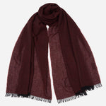 Burgundy Italian Cashmere Silk Scarf