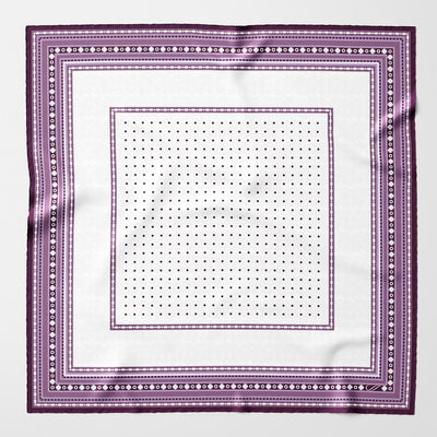 Lilac Silk Italian Suit Pocket Square