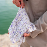 Lavender Double Sided Silk Pocket Square