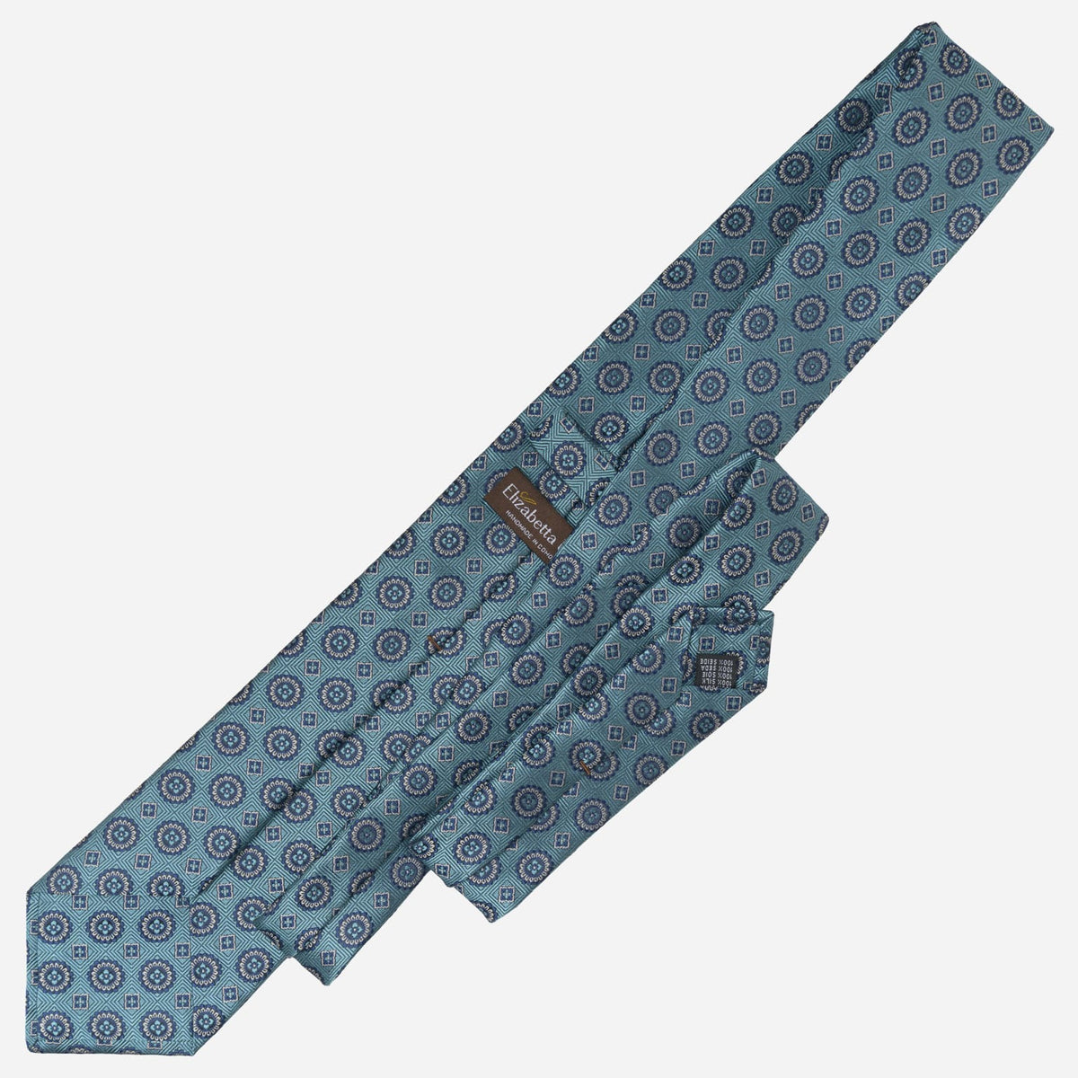 Teal Handmade Italian Silk Tie