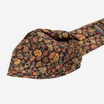 Black Floral Madder Silk Tie