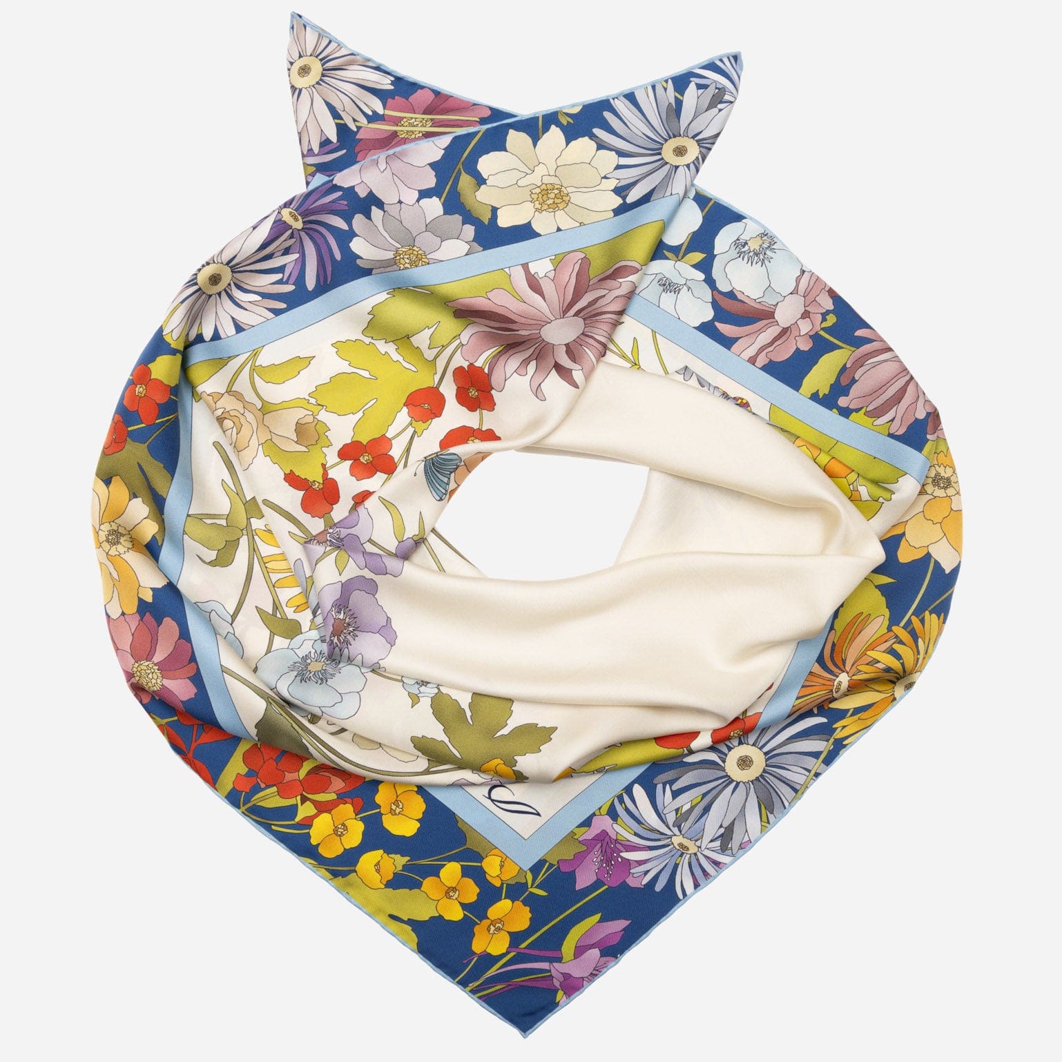 Designer Italian silk scarf for women