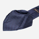 Blue Woven Pure Silk Italian Tie