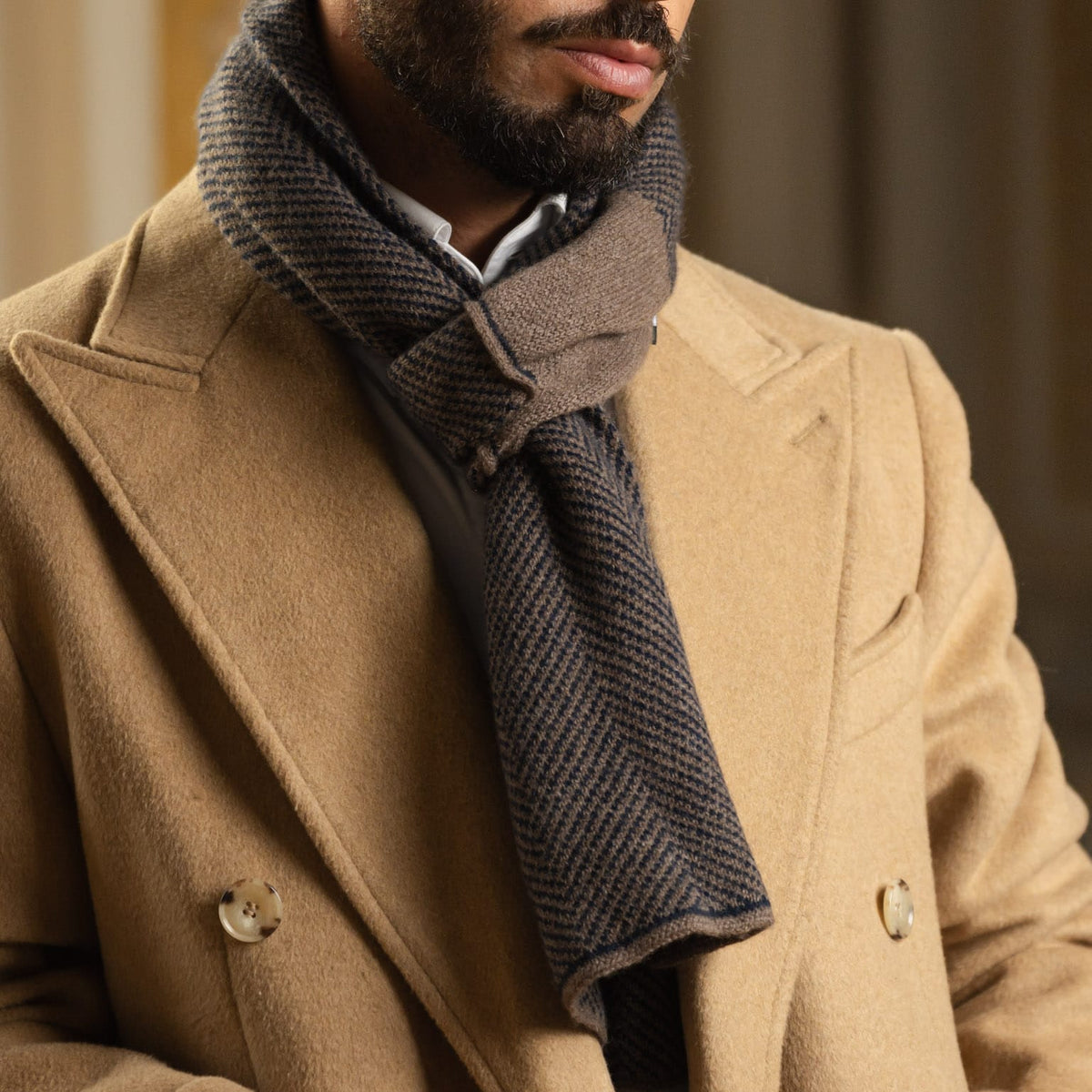 Brown Cashmere Neck Warmer