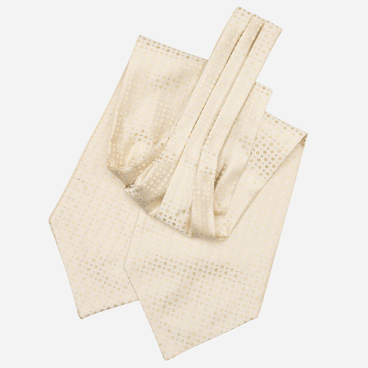 Champagne Italian Silk Ascot Tie