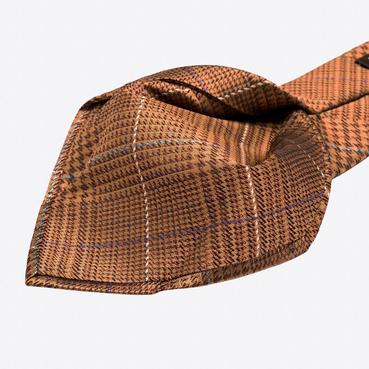 Copper Prince of Wales Designer Silk Tie