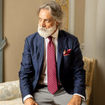 Crimson Red Handmade Italian Silk Tie