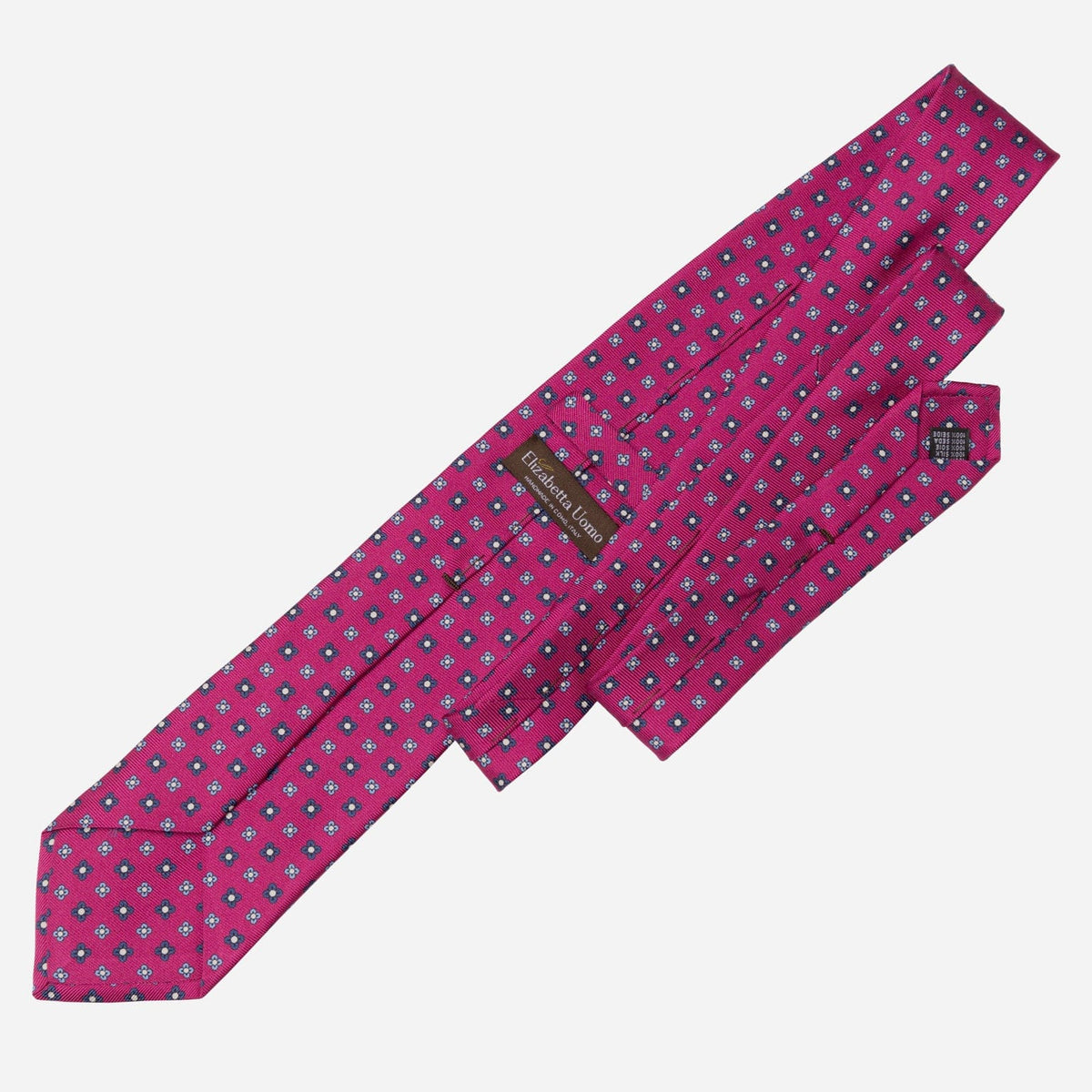 Handmade Italian Silk Tie - Magenta