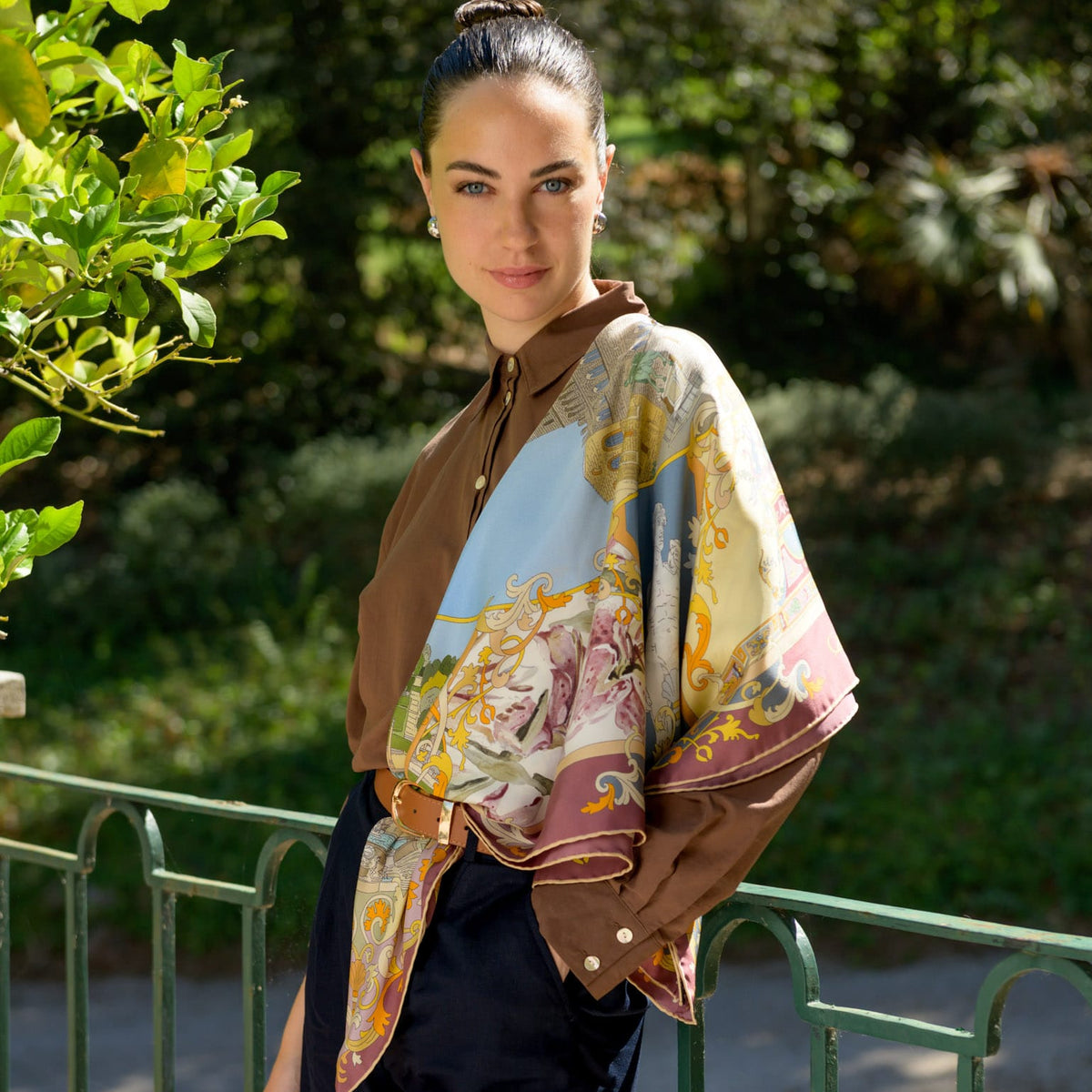 Celebrating Florence - Handmade Italian Silk Scarf