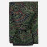 Green Paisley Handmade Italian Silk Tie