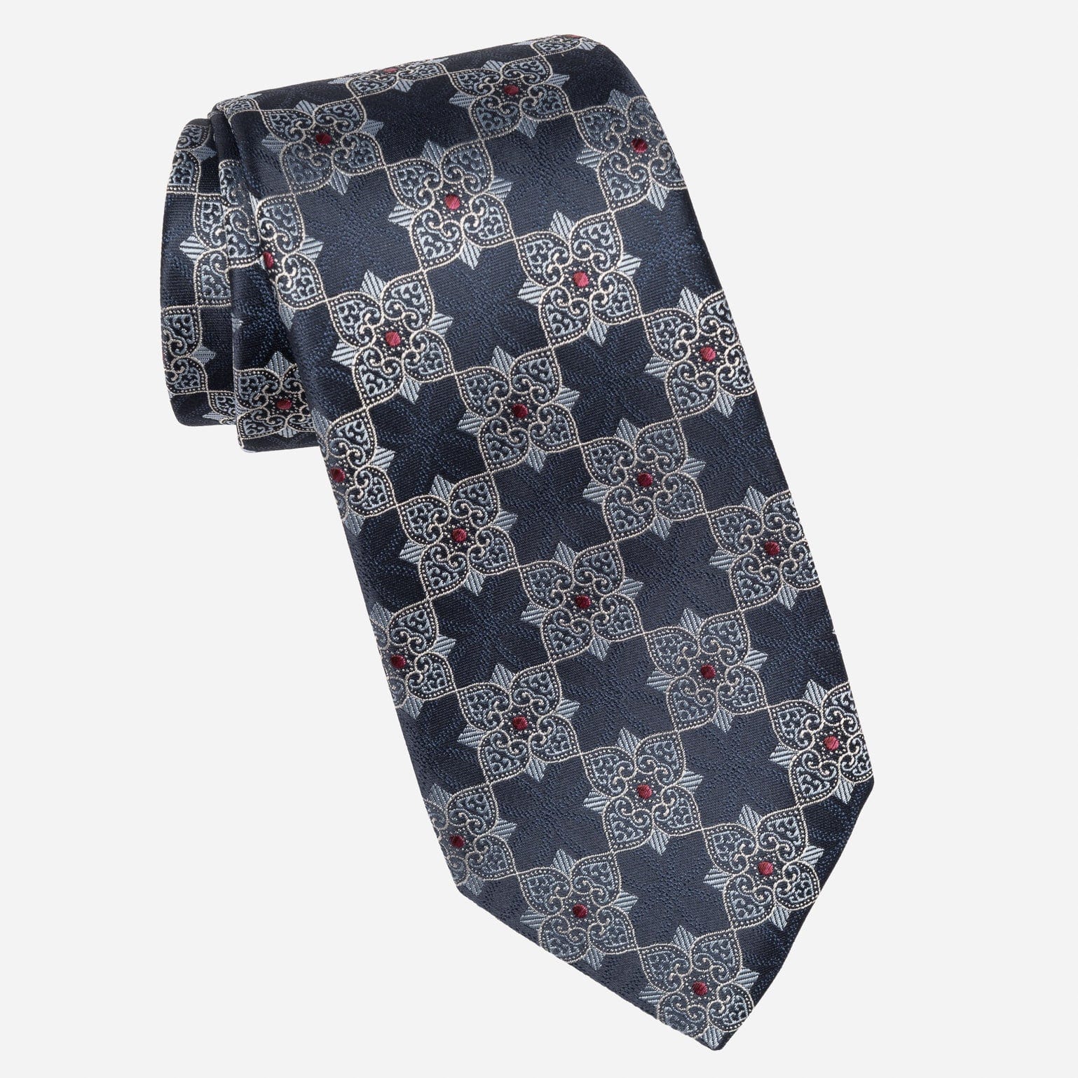 Italian Blue Designer Handmade Silk Tie