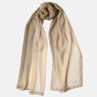 Soft Gold Large Silk Wrap Shawl