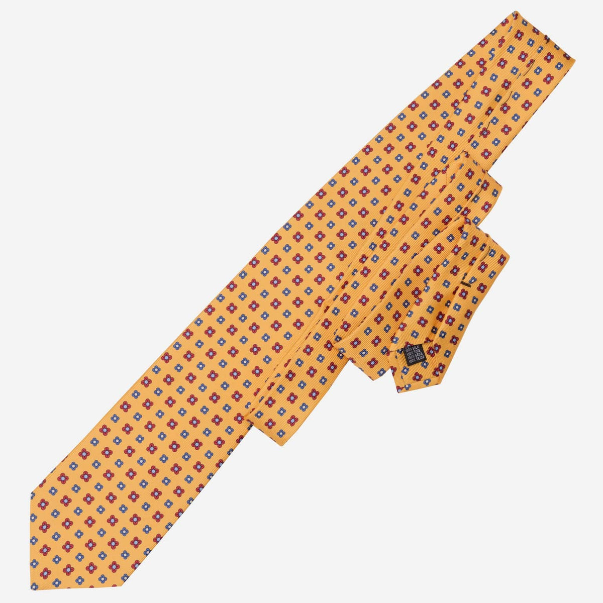 Yellow Handmade Italian Silk Necktie