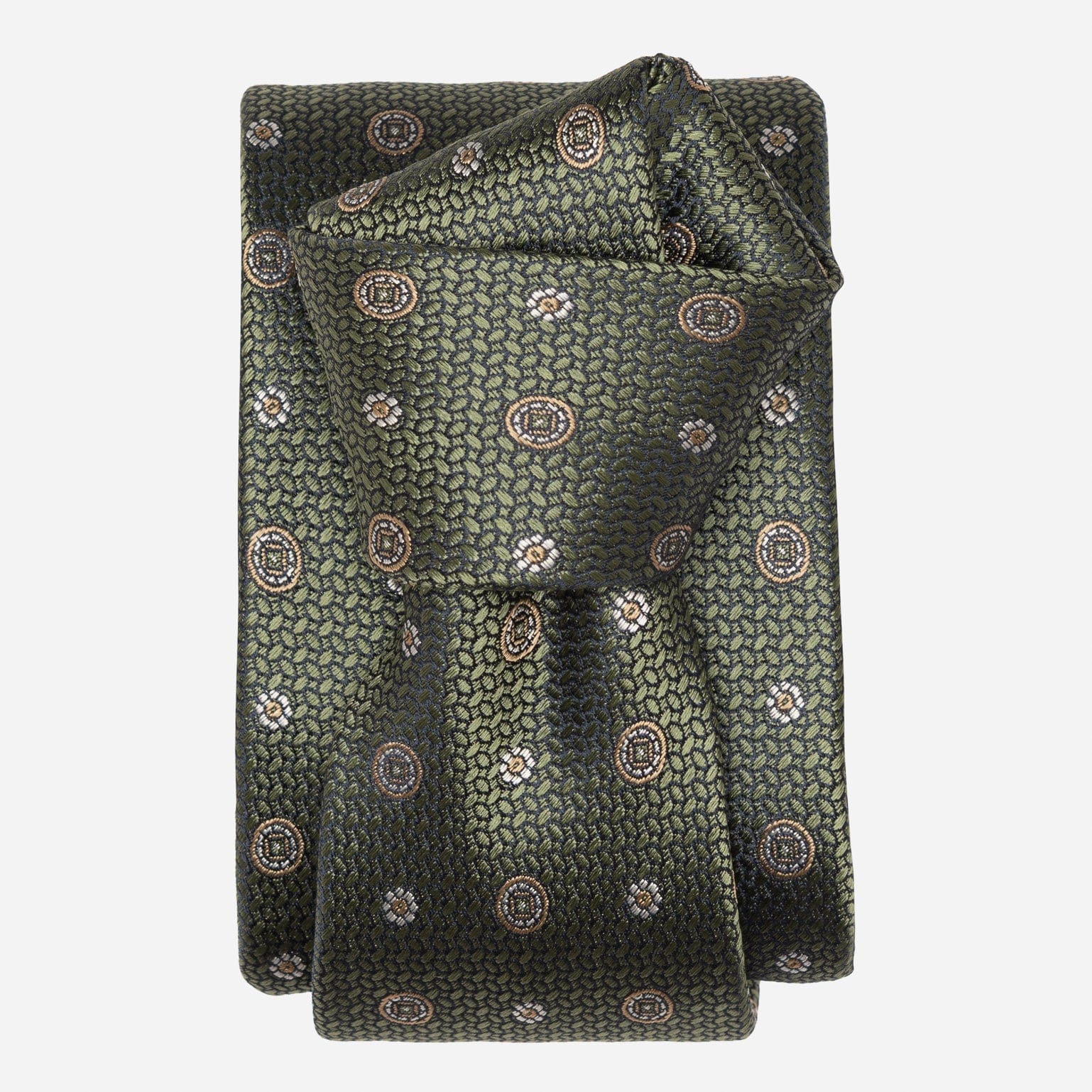 Men's Designer Italian Silk Tie Green