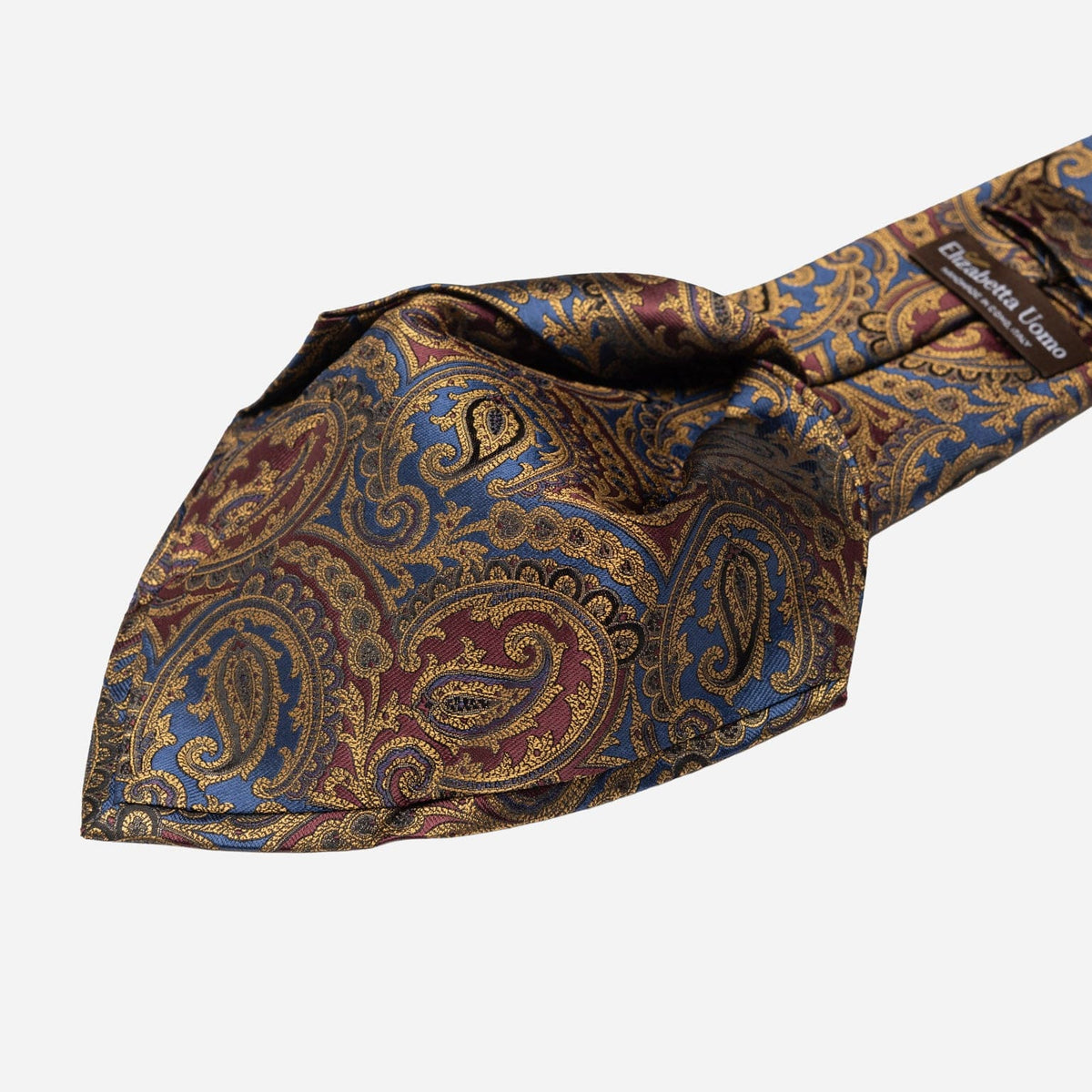Men's Ruby and Sapphire Silk Tie